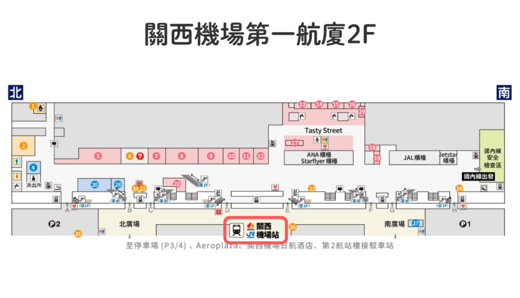 關西機場示意圖