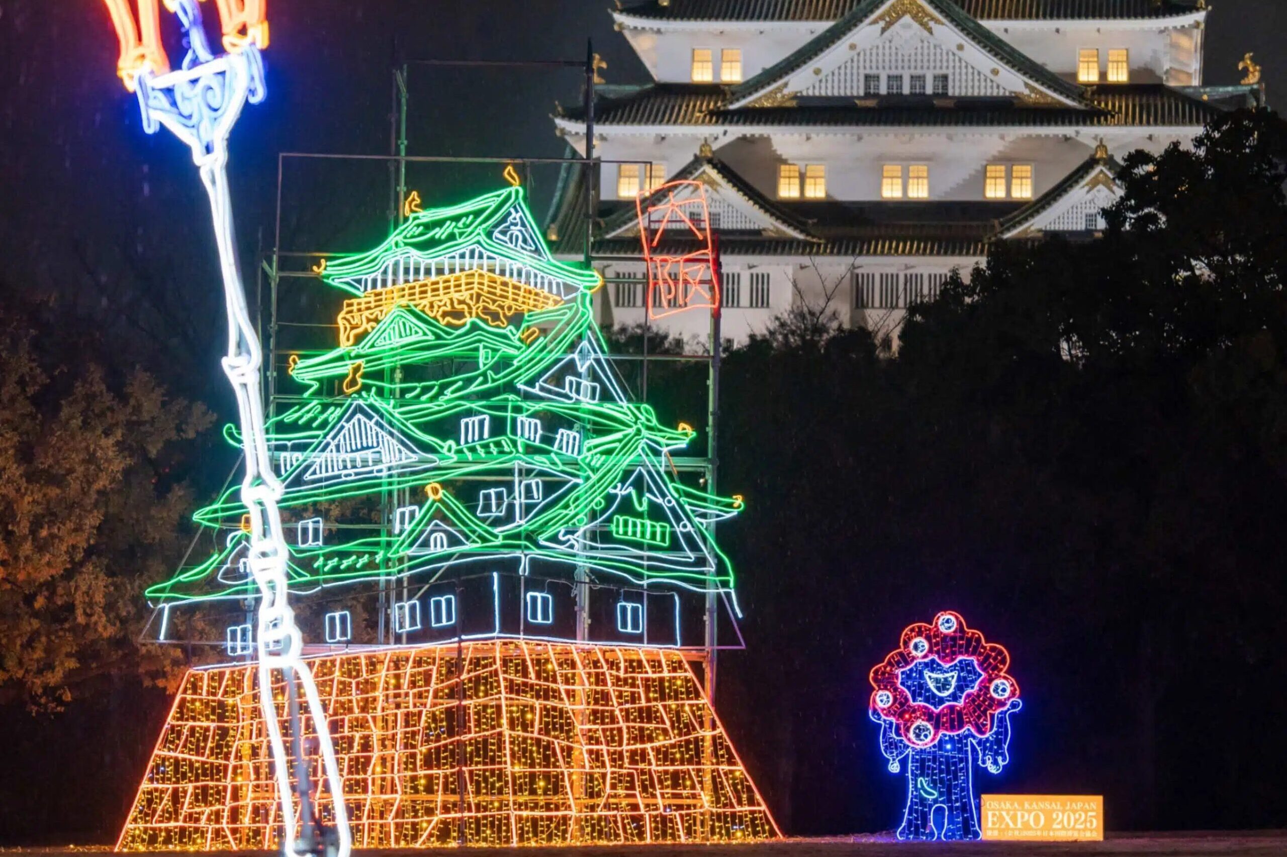 大阪城冬季燈飾 Osaka Castle Illumination